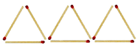 Streichhölzer Dreiecke 1