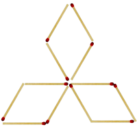 Streichhölzer Dreiecke 2