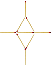 Streichhölzer Dreiecke 3