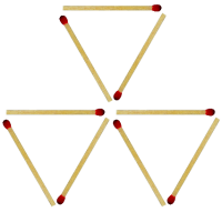 Streichhölzer Dreiecke 4